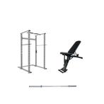 Gymfit - Volledig Home Hym Pakket - Power Cage - Adjustable, Sport en Fitness, Ophalen of Verzenden, Nieuw