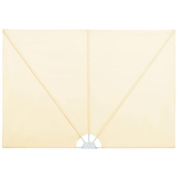 Terrasscherm 240x160 Creme | Windscherm Inklapbaar | OP = OP, Tuin en Terras, Tuinschermen, Nieuw, Staal, 150 tot 200 cm, 200 cm of meer