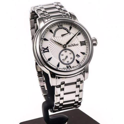 GEOVANI - Swiss Automatic Watch - GORA595-SS-1 (Silver, Handtassen en Accessoires, Horloges | Heren