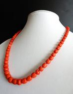 Bloedkoraal - 14 karaat - Geel goud - Halsketting - Grote, Antiek en Kunst
