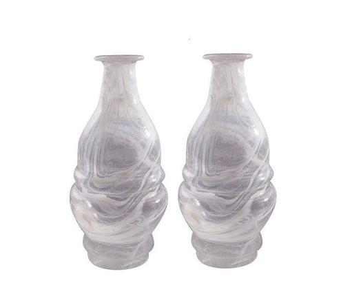 Set Opal Glass - Vaas  - Glas, Antiek en Kunst, Kunst | Designobjecten