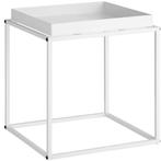 tectake Bijzettafel Cambridge 40x40x44cm - wit, Huis en Inrichting, Tafels | Bijzettafels, Verzenden, Nieuw