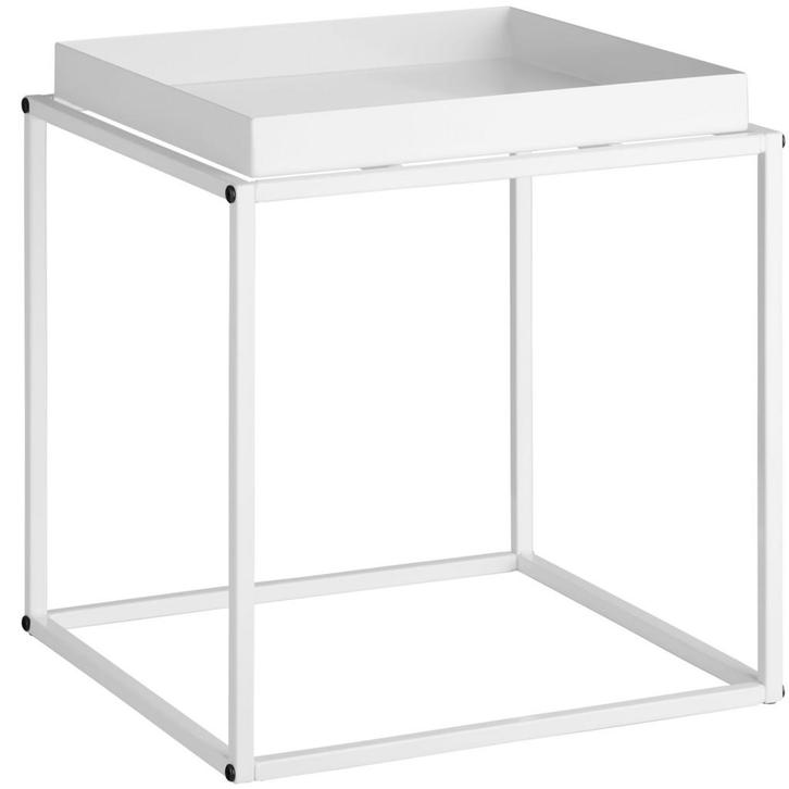 tectake Bijzettafel Cambridge 40x40x44cm - wit, Huis en Inrichting, Tafels | Bijzettafels, Verzenden
