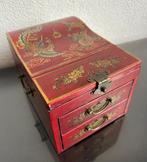 Sieradendoos - Hout, Messing, Glas - Sieradendoos met