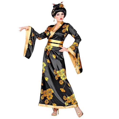 Chinees Kostuum Zwart Goud Dames, Kleding | Dames, Carnavalskleding en Feestkleding, Nieuw, Verzenden