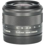 Canon EF-M 15-45mm f/3.5-6.3 IS STM - Zwart CM4774, Ophalen of Verzenden, Gebruikt, Overige typen, Zoom