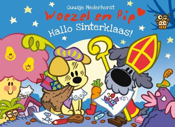 Hallo Sinterklaas / Woezel en Pip kartonnen boekjes, Boeken, Kinderboeken | Baby's en Peuters, Gelezen, Verzenden