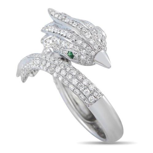 Ring - 18 karaat Witgoud, 18K witgouden en 1,01 karaat, Handtassen en Accessoires, Ringen