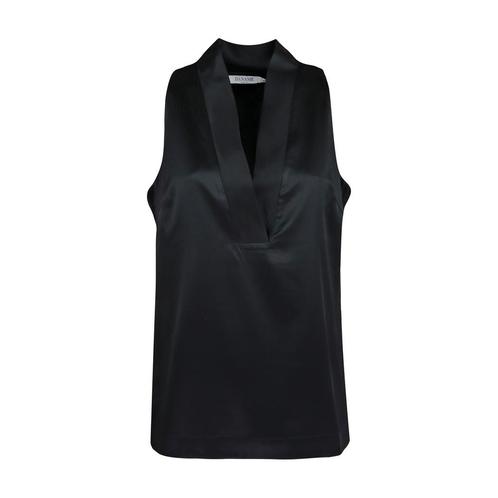Daname • zwarte zijden top • 34, Kleding | Dames, Blouses en Tunieken, Verzenden