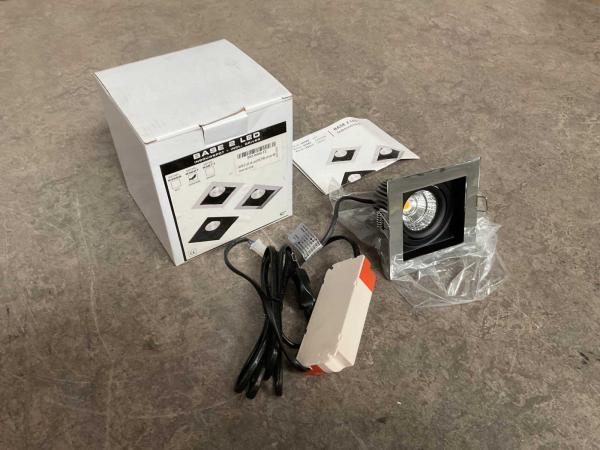 Veiling - 10x Base 2 LED inbouwspot met driver dimbaar chroo, Huis en Inrichting, Lampen | Spots