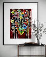 Simeon Gonzales - Mujer Dias Rojos (NO RESERVE PRICE), Antiek en Kunst, Kunst | Schilderijen | Modern