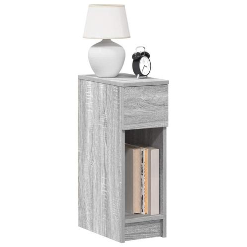 vidaXL Nachtkastjes 2 st met lade 20x36x60 cm grijs sonoma, Huis en Inrichting, Slaapkamer | Nachtkastjes, Nieuw, Verzenden