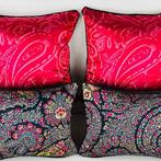 New set of four cushions made with ETRO Home fabric - Kussen, Antiek en Kunst