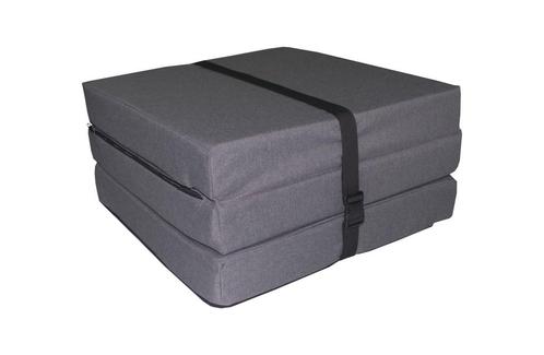 Opvouwbaar matras - logeermatras - 195x60x8 cm - grijs, Huis en Inrichting, Slaapkamer | Matrassen en Bedbodems, Nieuw, Ophalen of Verzenden