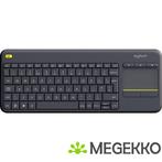 Logitech K400 Plus toetsenbord Draadloos Zwart Azerty, Verzenden
