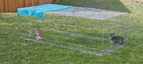 Buitenren in galvanise met uitbreekblokkering, Dieren en Toebehoren, Knaagdieren en Konijnen | Toebehoren