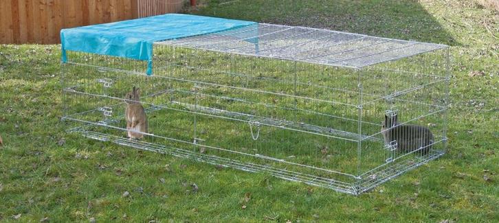 Buitenren in galvanise met uitbreekblokkering, Dieren en Toebehoren, Knaagdieren en Konijnen | Toebehoren