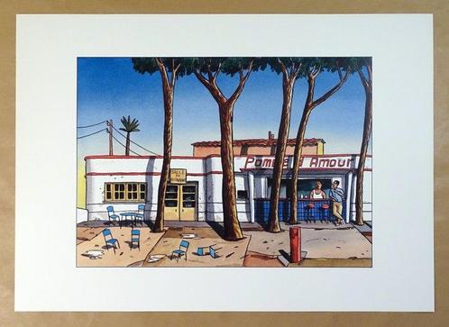de Loustal, Jacques - 1 Offset Print - Pomme dAmour, Boeken, Strips | Comics