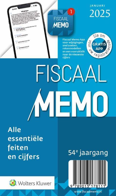 Fiscaal Memo januari / 2025 9789013178111, Boeken, Wetenschap, Gelezen, Verzenden