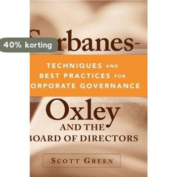 Sarbanes-Oxley And The Board Of Directors 9780471736080, Verzenden, Scott Green