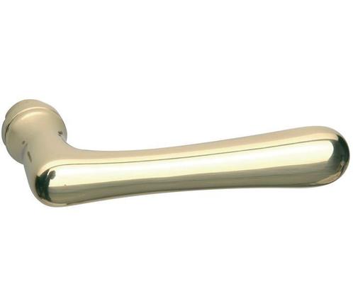 Deurklink Linea messing ongelakt, Doe-het-zelf en Bouw, Hang- en Sluitwerk, Klink of Kruk, Nieuw, Overige materialen