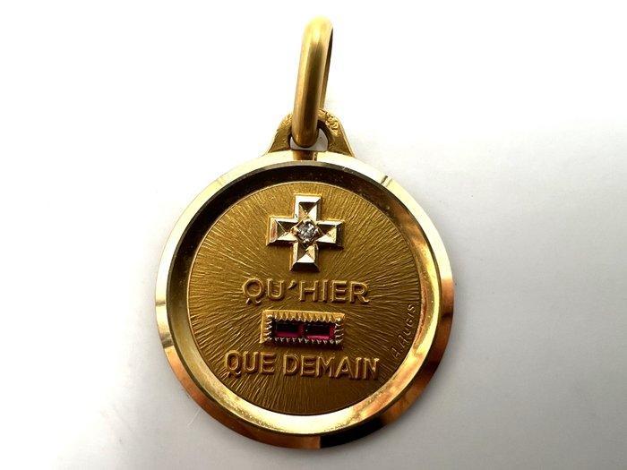 A. Augis - Hanger - 18 karaat Geel goud - 0.01ct. tw., Handtassen en Accessoires, Antieke sieraden