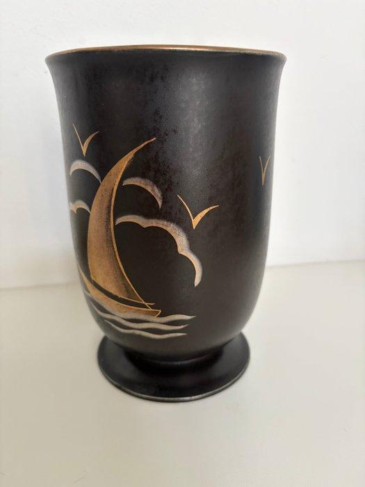 Boch Frères - Raymond Chevallier - Vaas - gestileerd decor, Antiek en Kunst, Antiek | Glaswerk en Kristal