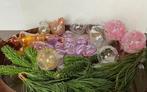 Kerstballen (22) - Glas - Geblazen met glazen oog, Diversen, Kerst, Nieuw