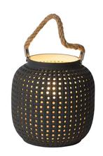 Lucide SAFIYA - Tafellamp 16,5cm E14 Grijs, Maison & Meubles, Lampes | Lampes de table, Verzenden