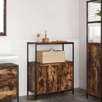 vidaXL Badkamermeubel met planken gerookt eiken 76,5x35x95, Huis en Inrichting, Verzenden, Nieuw