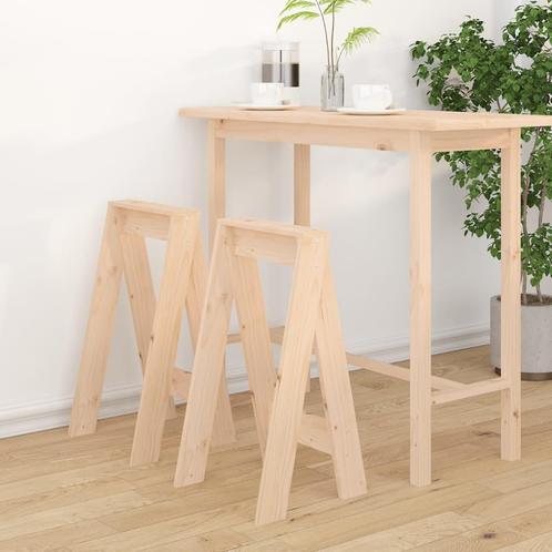 vidaXL Krukken 2 st 40x40x75 cm massief grenenhout, Huis en Inrichting, Stoelen, Nieuw, Verzenden