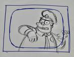 Matt Groening  Originele animatieproductietekening met, Cd's en Dvd's, Nieuw in verpakking