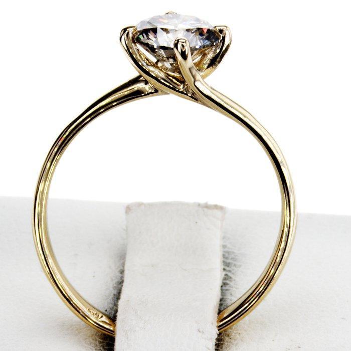 Zonder Minimumprijs - Verlovingsring - 14 karaat Geel goud -, Handtassen en Accessoires, Antieke sieraden