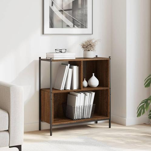 vidaXL Boekenkast 72x28x77,5 cm bewerkt hout bruin, Huis en Inrichting, Kasten | Boekenkasten, Nieuw, Verzenden