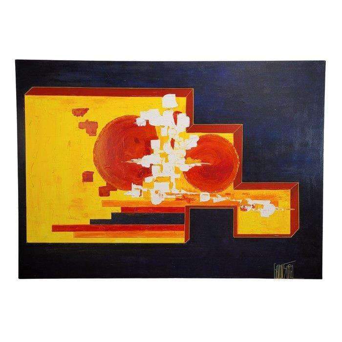 Cecile Genon Solel (XX) - Soleil d’Afrique, Antiek en Kunst, Kunst | Schilderijen | Modern
