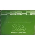 1983 PORSCHE 924 INSTRUCTIEBOEKJE FRANS