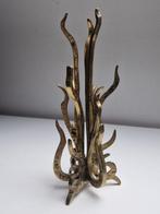 Heinz Goll - Kandelaar - Bronze Doré - Sculpturale kandelaar, Antiek en Kunst