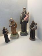 Set van 4 beelden - Heilige Antonius van Padua met kind (4), Antiek en Kunst