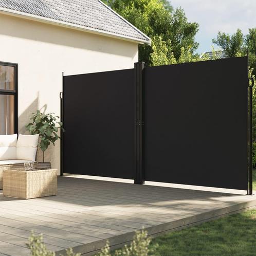 vidaXL Auvent latéral rétractable noir 220x600 cm, Jardin & Terrasse, Parasols, Neuf, Envoi