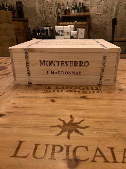 2021 Monteverro, Chardonnay - Toscane - 3 Flessen (0.75, Verzamelen, Wijnen