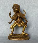 Brons verguld Tibetaans standbeeld - 20e eeuw, Antiek en Kunst