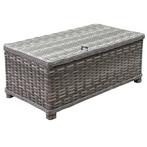 Kreta lounge tuintafel 105x57xH42 cm grijs, Tuin en Terras, Tuintafels, Nieuw, Ophalen of Verzenden