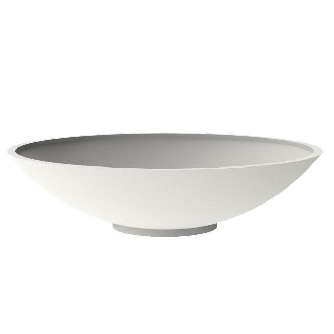 Polymeerbeton plantenbak Ø235x60cm - Met bodem (OP=OP), Tuin en Terras, Bloembakken en Plantenbakken, 60 cm of meer, 100 cm of meer