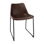 Stoelen | RODEO | Kunstleer/Staal | Mokka | Zwarte Poten |, Zakelijke goederen, Verzenden, Nieuw in verpakking
