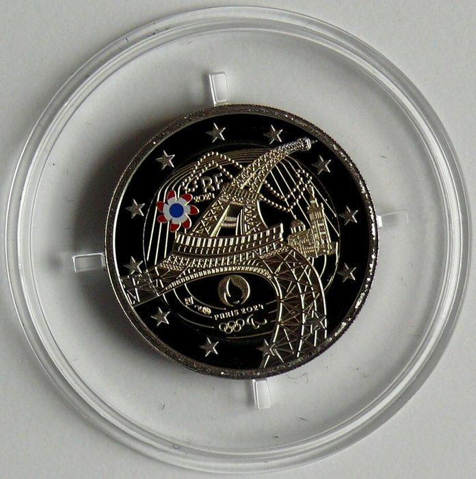 Frankrijk. 2 Euro 2024 La Tour Eiffel Danse Proof (Zonder, Postzegels en Munten, Munten | Europa | Euromunten