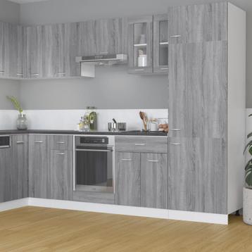 vidaXL Vitrinekast hangend Lyon 60x31x60 cm bewerkt hout, Verzenden