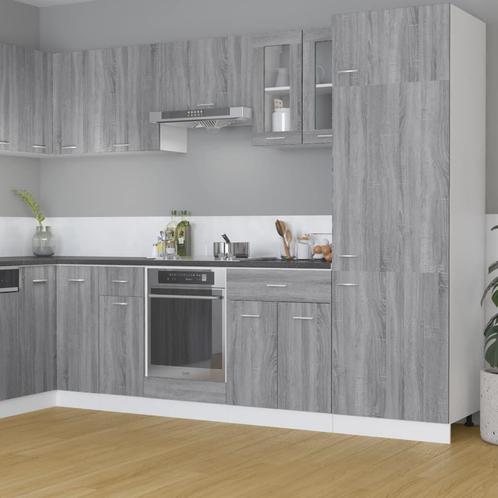 vidaXL Vitrinekast hangend Lyon 60x31x60 cm bewerkt hout, Huis en Inrichting, Kasten | Overige, Nieuw, Verzenden