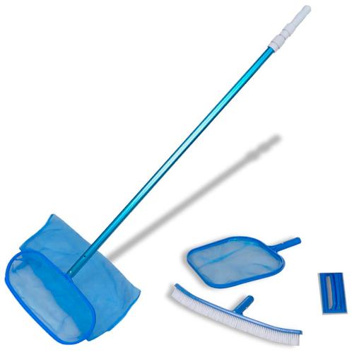 vidaXL Zwembadset - 2 netten, 1 schrobber, 1 borstel +, Tuin en Terras, Zwembaden, Nieuw, Verzenden