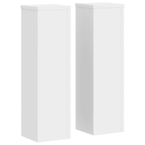 Plantenstandaards 2st | Wit Hout | Retour Deal -35%, Tuin en Terras, Bloembakken en Plantenbakken, 30 tot 60 cm, Minder dan 60 cm