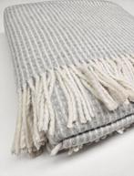 Grande Plaid exclusief in katoenmix, parelgrijs met